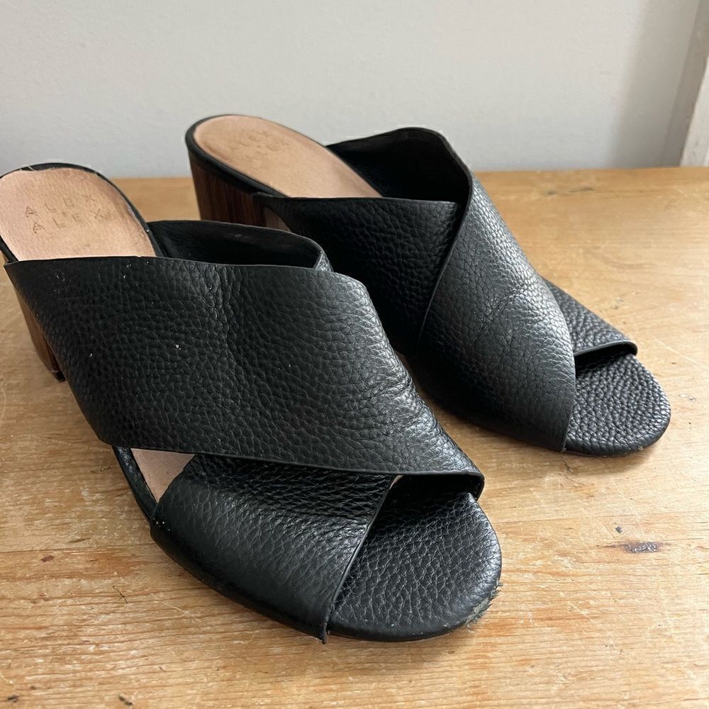 Alex + Alex Leather Mule Sandals 6.5